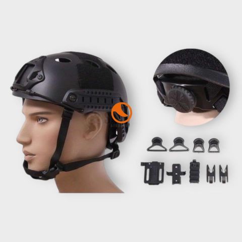 Casco Fast PJ Ajustable Negro Emerson