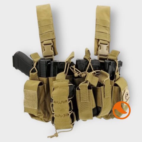 Chaleco Chest Rig tan V06