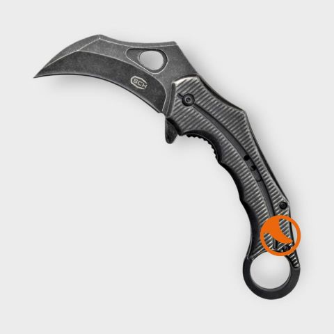 Navaja Karambit asistida por Muelle SCK